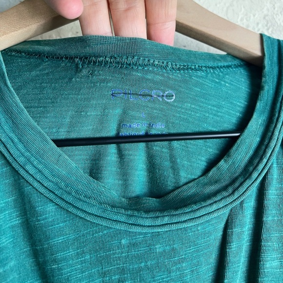 Anthropologie Pilcro Leah Gathered Tee in Green Size Large - Picture 2 of 8